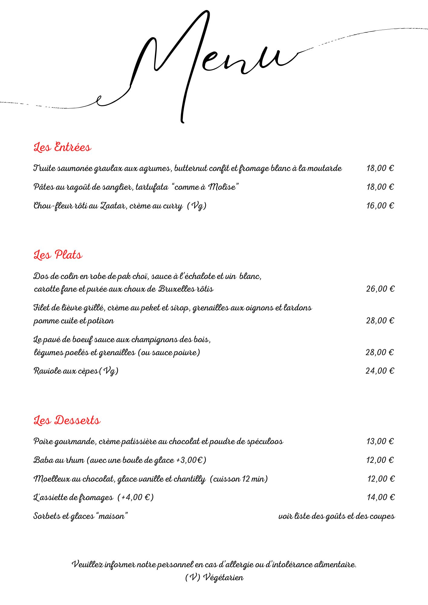 MENU DE NOVEMBRE 2025